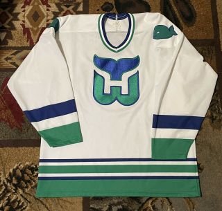 Vtg Hartford Whalers Ccm Nhl Hockey Jersey Mens Xl Vintage Throwback White