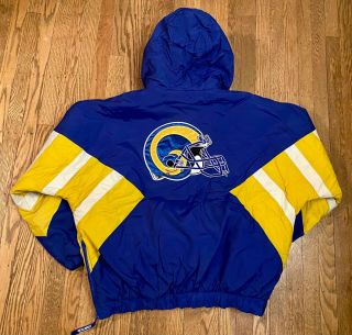 VTG St.  Louis/Los Angeles Rams Starter Jacket XL 1990s Pullover Parka NFL 2