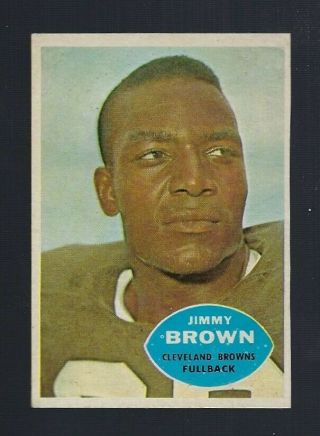 Vintage 1960 Topps Football Card 23 Jimmy Jim Brown Promo?? - Cleveland Browns