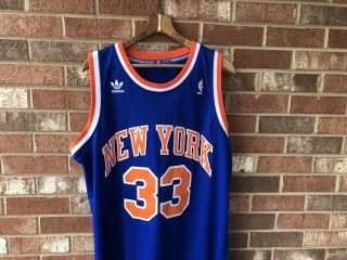 Adidas Authentic Swingman Patrick Ewing York Knicks Jersey Retro Vintage Vtg 2