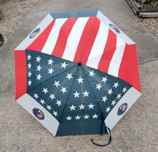 Very Rare 2005 Us Open Golf Pinehurst Official Large 56 " Umbrella Us Flag Usa
