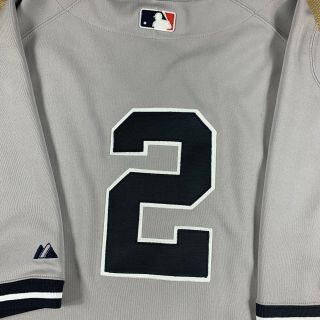 Authentic Officially Licensed Derek Jeter Sewn - On Majestic Yankees Away Jersey