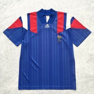 Vintage Adidas France 1992/1994 Home Football Soccer Shirt Jersey Size M