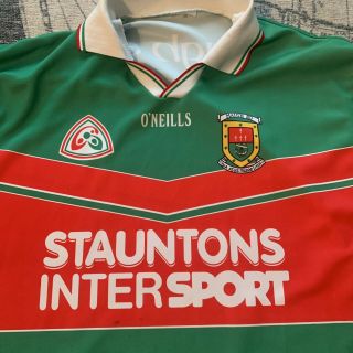Maigh Eo Mayo GAA Gaelic Football Satunton O ' Neills Shirt Jersey Ireland Vintage 2