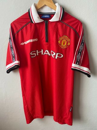 Manchester United 1998 - 2000 Home Football Shirt Jersey Camiseta Umbro Vintage