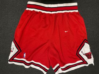 100 Authentic Chicago Bulls Nike Vintage Game Shorts Sz.  36