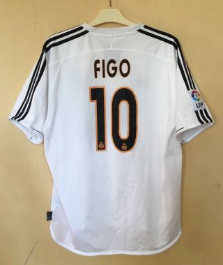 Fc Real Madrid 2002\03 Away Rare Football Jersey Camiseta Shirt Vintage 10 Figo