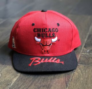 Vintage Sports Specialties Chicago Bulls Snapback Hat Script 90s