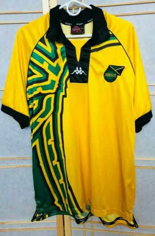 Vintage Jamaica Home Football Shirt Soccer Jersey 1998 - 2000 Large