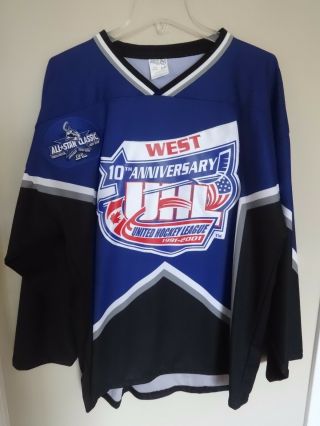 True Vintage Defunct Uhl 2001 All Star Game Minor League Hockey Jersey Men Lar