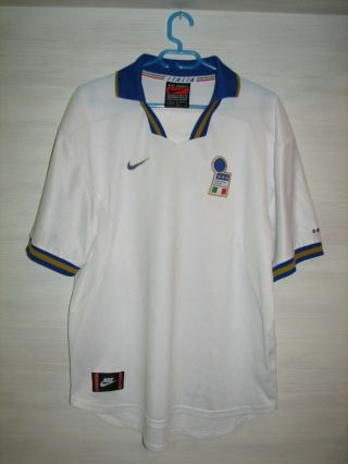 Italy 1996 - 97 Away Shirt Nike Jersey Soccer Size Xxl