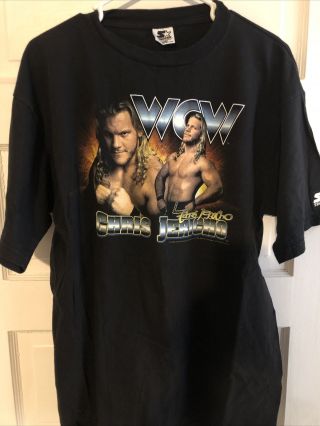 Wcw Vintage Chris Jericho T Shirt Size L Wwf Wwe Aew Starter Brand