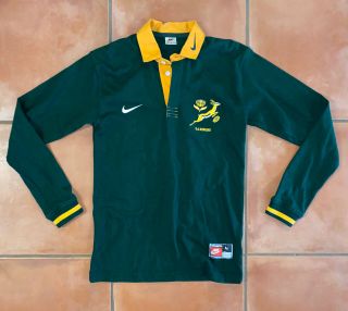 Vtg 90s Mens Nike Sa South Africa Springboks Rugby Shirt Size Medium