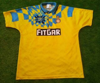 Fc Internazionale Inter Milan 1991/1992 Third Football Shirt Jersey L Size Umbro