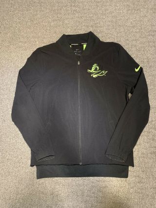 Oregon Ducks Basketball Nike Team Issued Jacket Black Large