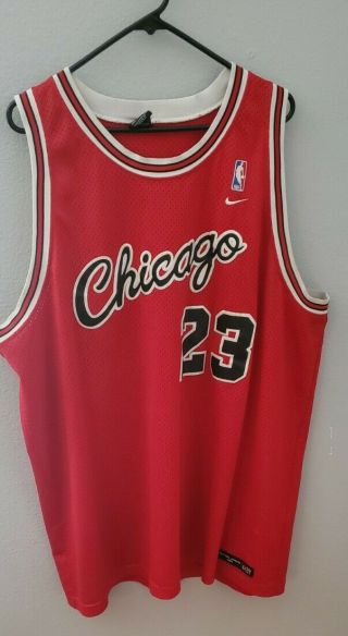 Nike Team Chicago Bulls Michael Jordan 1984 Flight 8403 Jersey 4xl Red