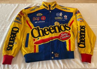 Johnny Benson 26 Cheerios Racing Jacket Mens Size M Nascar Jh Design