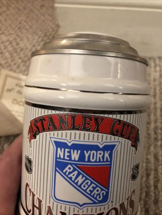 NY Rangers 1994 stanley cup limited stein championship 1082 Of 2450 York 2