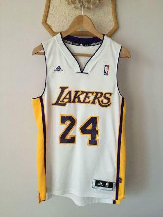 Los Angeles Lakers Nba Basketball Jersey Adidas Swingman Shirt Kobe Bryant 24