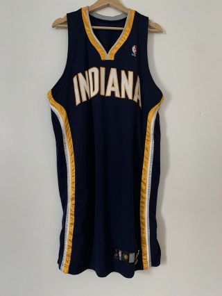 Authentic Adidas Indiana Pacers Pro Cut Jersey Blank Size 48 2008 - 2009