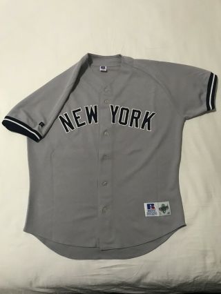 Authentic Derek Jeter York Yankees 2 Russell Athletic Jersey Size 48 2