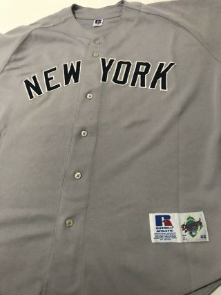 Authentic Derek Jeter York Yankees 2 Russell Athletic Jersey Size 48 3