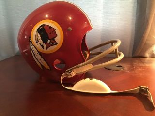 Washington Redskins Rawlings Nfl Helmet 2 - Bar Facemask W/original Chin Strap