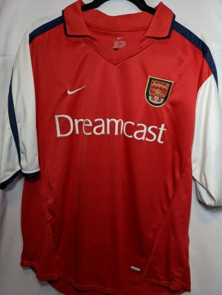 Henry 14 Arsenal Shirt - Xl - 2000/2002 - Dreamcast Home Jersey Nike Red