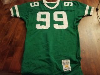 Team Issued Sand Knit Authentic York Jets Mark Gastineau Jersey Size 42