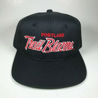 Sports Specialties Portland Trail Blazers Snapback Hat The Twill Black