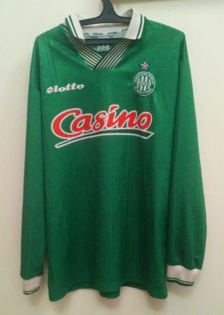 Maillot Saint Etienne Home Shirt 1996 1997 Lotto Vintage Football Jersey 90s Xl