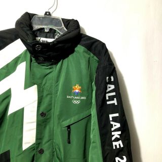 Marker Men’s 2002 Salt Lake City Utah Winter Olympics Jacket Ski Coat Green Sz S 2