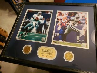 Troy Aikman And Emmitt Smith Limited Edition Highland Photo Collage