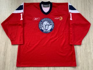 Iihf Norway Women Game Worn Ice Hockey Jersey Shirt Reebok Size Xxl 11