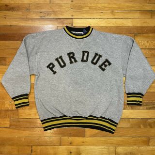 Vintage Purdue University Sweater Sweatshirt Crable Sportswear L Large Crewneck