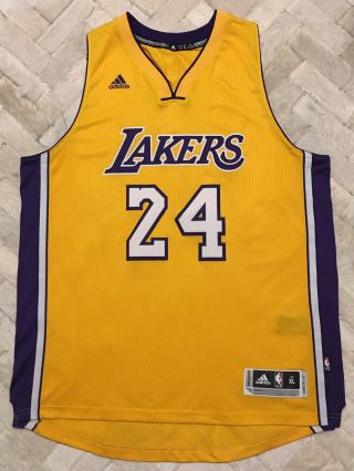 Authentic Adidas Kobe Bryant Los Angeles Lakers Swingman Nba Jersey Sz Xl