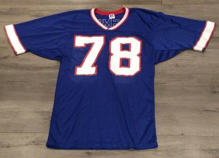 Russell Athletic Buffalo Bills Vintage Bruce Smith 78 Jersey Nfl Size Small