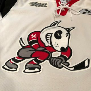 Niagara Ice Dogs Reebok Hockey Jersey OHL CHL Medium White Rare 3