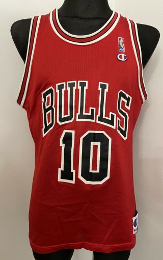 Vintage Chicago Bulls B.  J.  Armstrong 10 Champion Nba Jersey Size 44