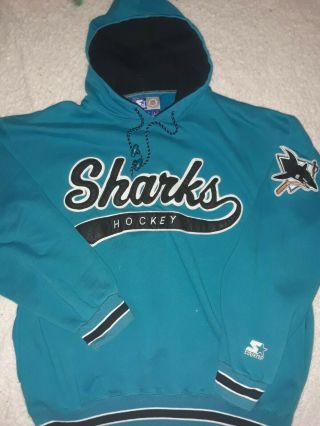 Vintage Starter Script San Jose Sharks Jersey Size L
