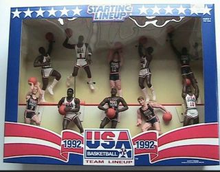 Michael Jordan 1992 Kenner Starting Lineup Usa Olympic Basketball Dream Team Set