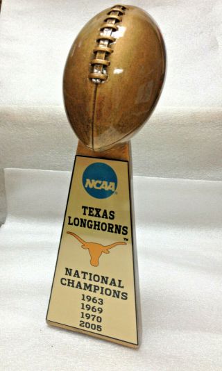 15 " University Of Texas Longhorns Ncaa National Champion Football Trophy