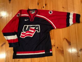 Authentic 2001 Nike Team Usa Hockey Sweater / Jersey,  Size 48 (large)