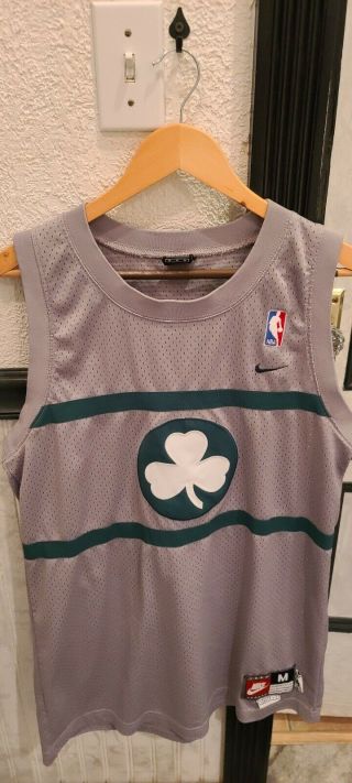 Nba Nike Rewind Boston Celtics Paul Pierce Jersey Men Medium Gray Sewn Clover 25