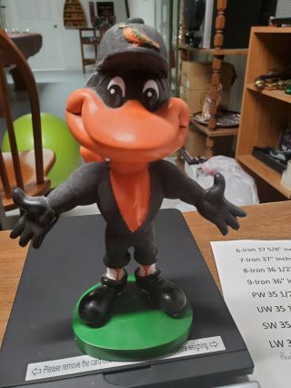 2001 Baltimore Orioles Bird Mascot Collectibles Baseball Bobblehead