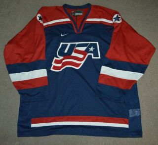 Team Usa Nike Olympic Hockey Jersey 2xl