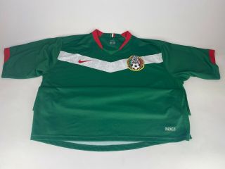 Vintage Nike Mexico National Soccer Team Jersey 2005 - 2006 Size Xl Great Cond