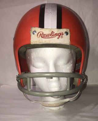 Vintage Cleveland Browns Rawlings Nfl Football Helmet Hnfl - N Size Medium