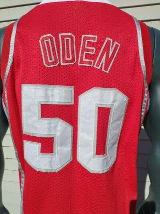 Greg Oden Vintage Custom Stitched Sewn Osu Ohio State 50 Jersey (size: Xl)