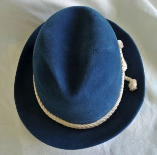 Vintage 1960 ' s NFL Baltimore Colts Blue Byer Rolnick Resistol Fedora Hat - 6 3/4 3